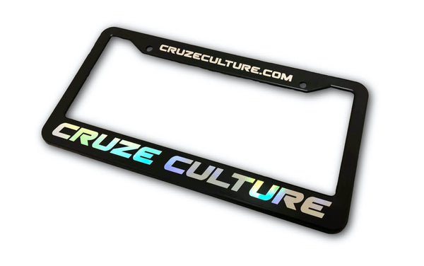 Cruze Culture Vinyl License Plate Frame