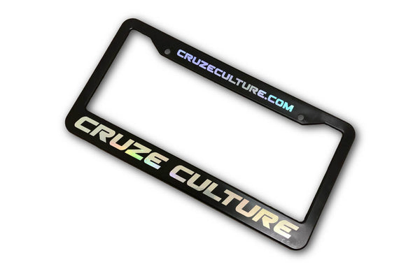 Cruze Culture Vinyl License Plate Frame