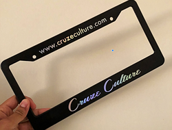 Cruze Culture Classic Vinyl License Plate Frame